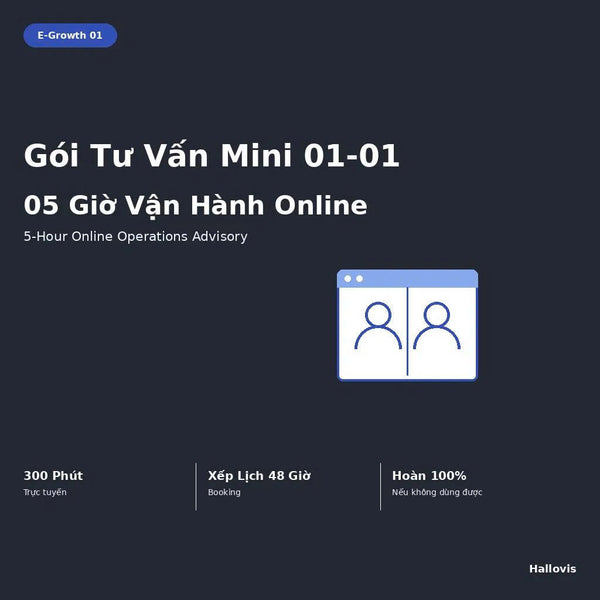 E-Growth 01 - Thẻ Tư Vấn 05 Giờ, Dùng Dần Trong 3 Tháng